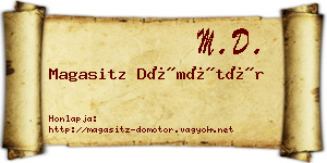 Magasitz Dömötör névjegykártya